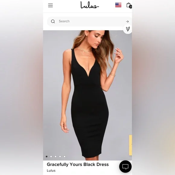 Lulus | Dresses | Lulus Exclusive Gracefully Yours Black Dress Size L Nwot  | Poshmark